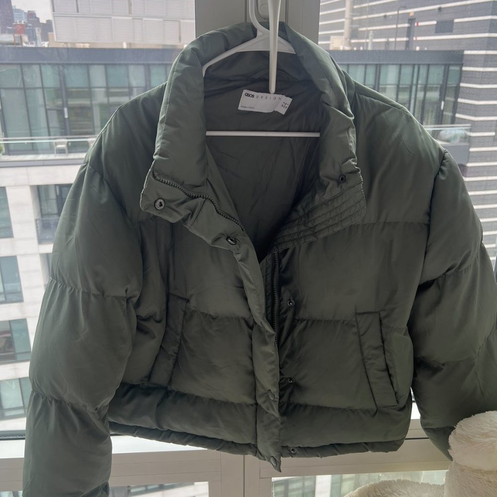 Short Dark Green Jacket from ASOS Small